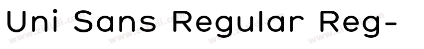 Uni Sans Regular Reg字体转换